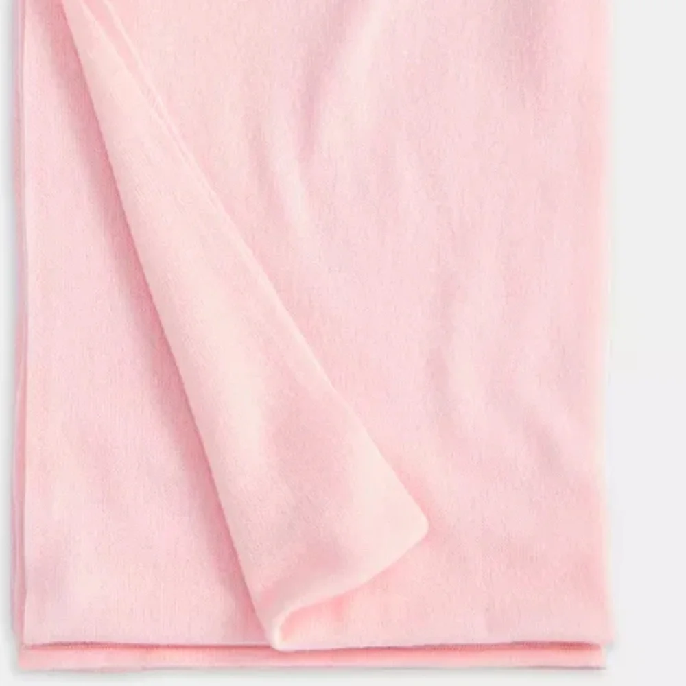 NWT 100% Cashmere Oversized Pink Scarf